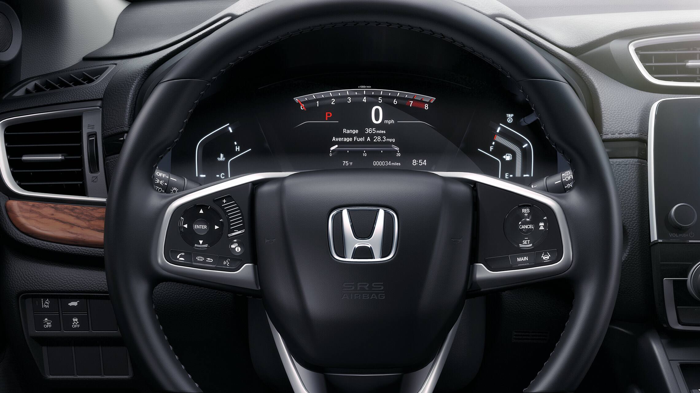 2019 Honda CR-V Touring instrument panel.