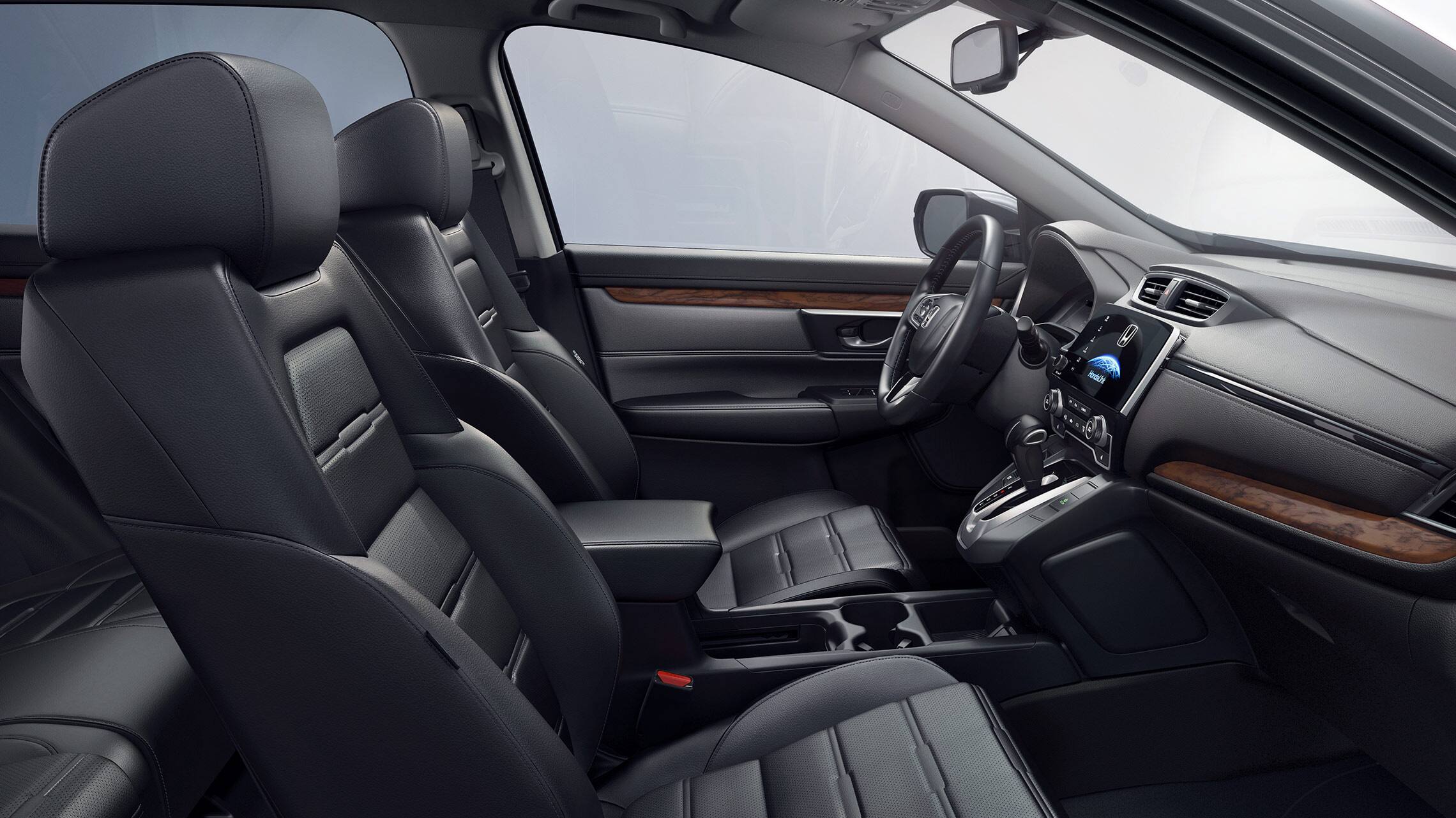 2019 Honda CR-V Touring with leather-trimmed interior.